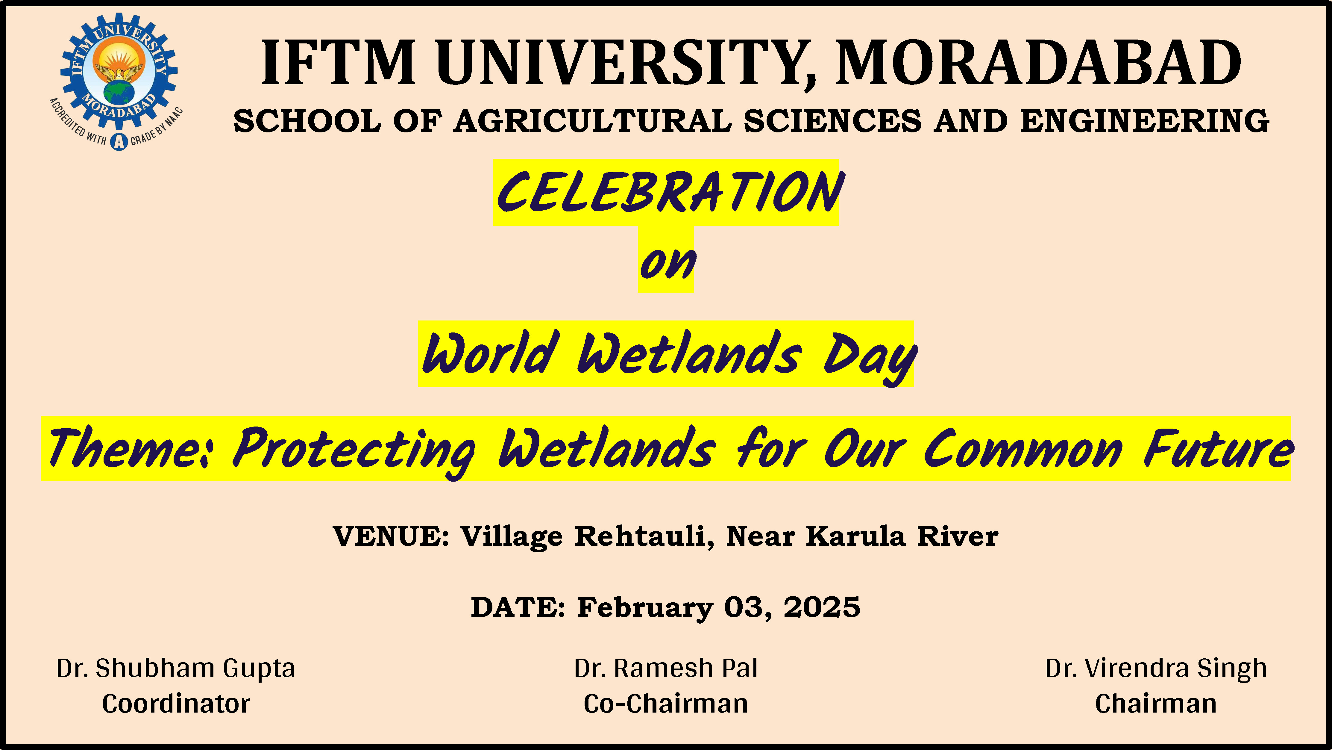 Celebration on World Wetlands Day
